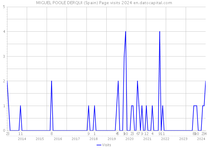 MIGUEL POOLE DERQUI (Spain) Page visits 2024 