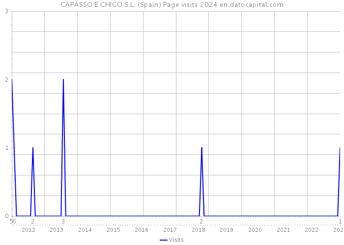 CAPASSO E CHICO S.L. (Spain) Page visits 2024 