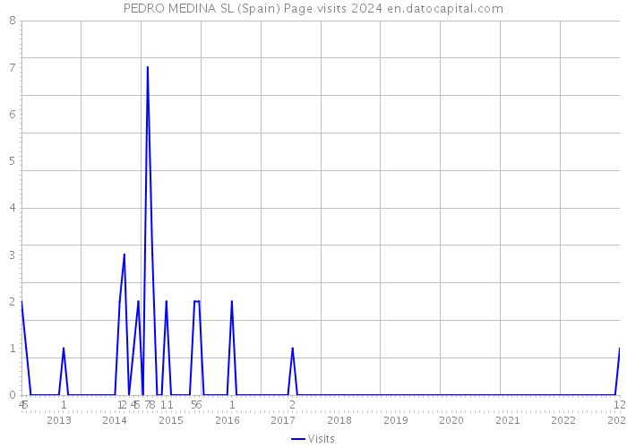 PEDRO MEDINA SL (Spain) Page visits 2024 