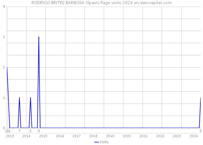 RODRIGO BRITEZ BARBOSA (Spain) Page visits 2024 