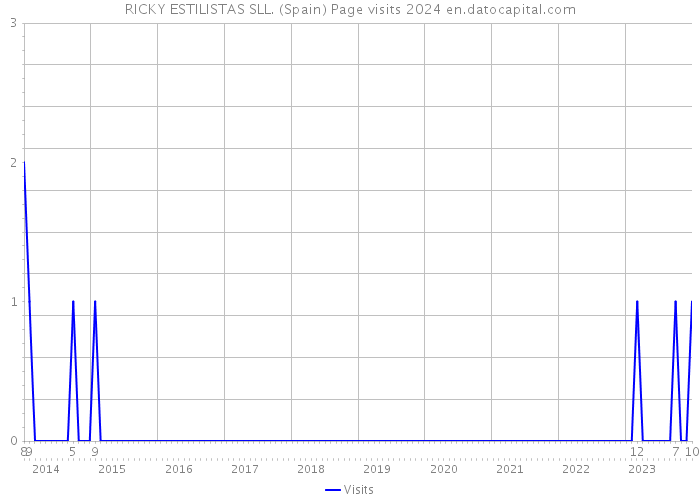RICKY ESTILISTAS SLL. (Spain) Page visits 2024 