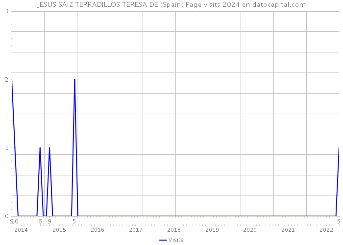 JESUS SAIZ TERRADILLOS TERESA DE (Spain) Page visits 2024 