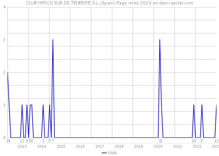 CLUB HIPICO SUR DE TENERIFE S.L. (Spain) Page visits 2024 