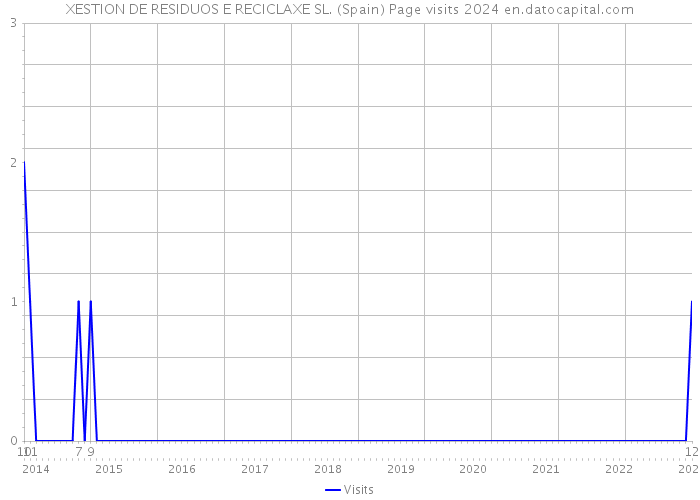 XESTION DE RESIDUOS E RECICLAXE SL. (Spain) Page visits 2024 