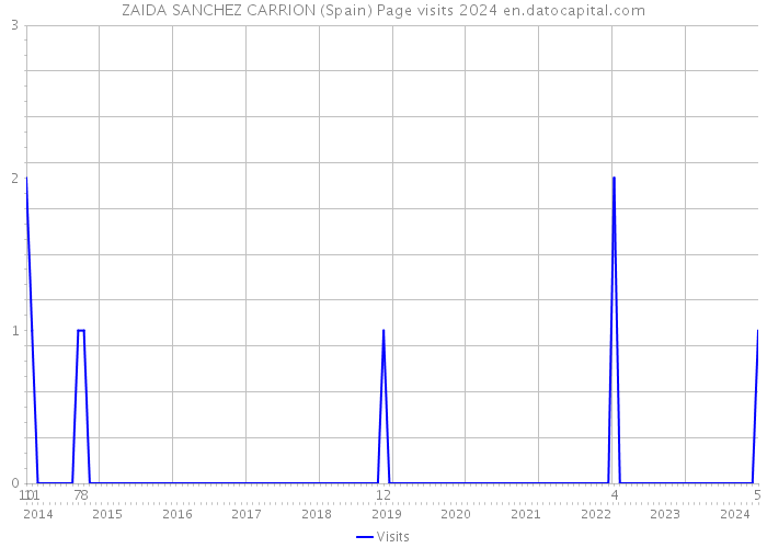 ZAIDA SANCHEZ CARRION (Spain) Page visits 2024 