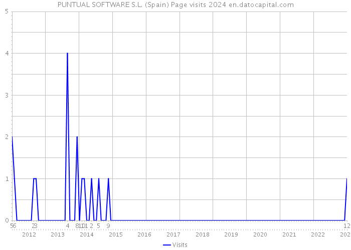 PUNTUAL SOFTWARE S.L. (Spain) Page visits 2024 