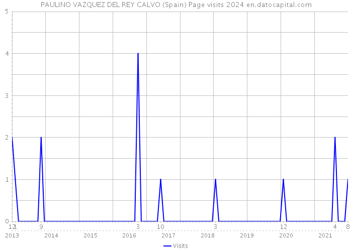 PAULINO VAZQUEZ DEL REY CALVO (Spain) Page visits 2024 