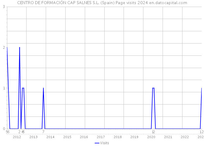 CENTRO DE FORMACIÓN CAP SALNES S.L. (Spain) Page visits 2024 