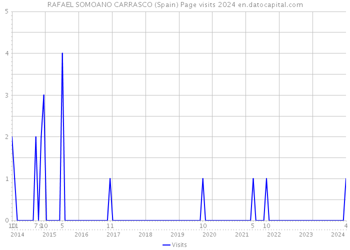 RAFAEL SOMOANO CARRASCO (Spain) Page visits 2024 