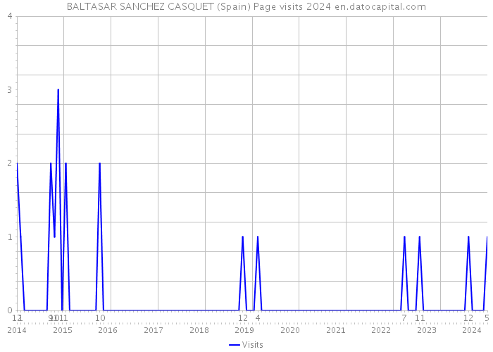 BALTASAR SANCHEZ CASQUET (Spain) Page visits 2024 