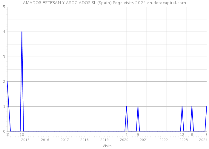 AMADOR ESTEBAN Y ASOCIADOS SL (Spain) Page visits 2024 