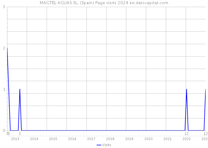 MAGTEL AGUAS SL. (Spain) Page visits 2024 