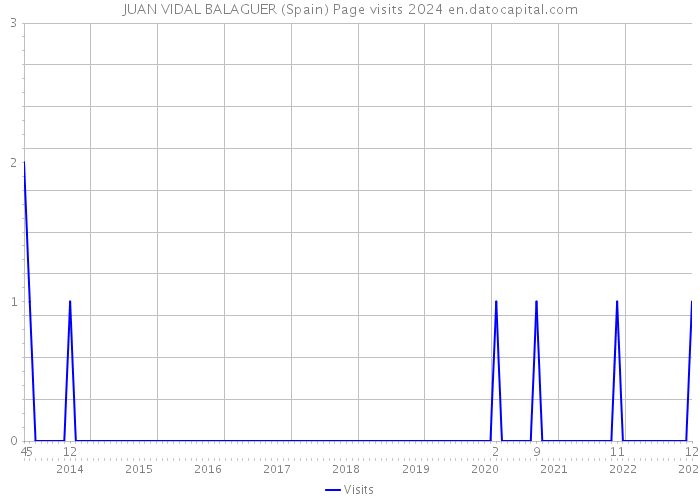 JUAN VIDAL BALAGUER (Spain) Page visits 2024 