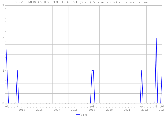 SERVEIS MERCANTILS I INDUSTRIALS S.L. (Spain) Page visits 2024 