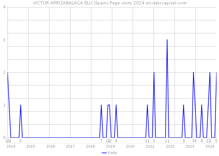 VICTOR ARRIZABALAGA ELU (Spain) Page visits 2024 