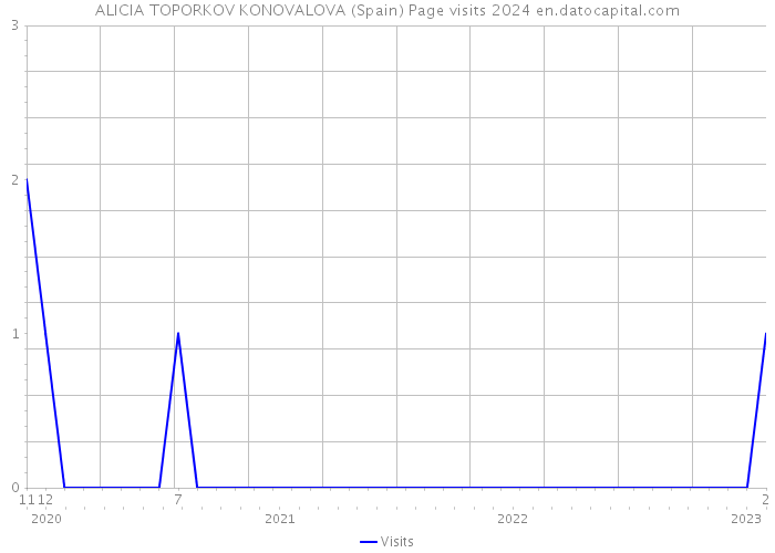 ALICIA TOPORKOV KONOVALOVA (Spain) Page visits 2024 