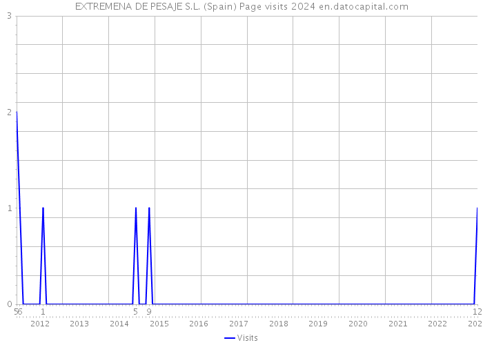 EXTREMENA DE PESAJE S.L. (Spain) Page visits 2024 