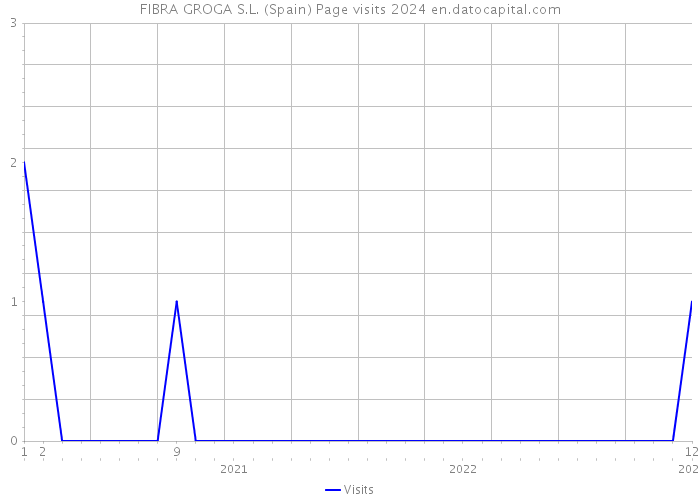 FIBRA GROGA S.L. (Spain) Page visits 2024 