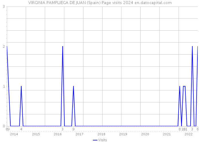 VIRGINIA PAMPLIEGA DE JUAN (Spain) Page visits 2024 