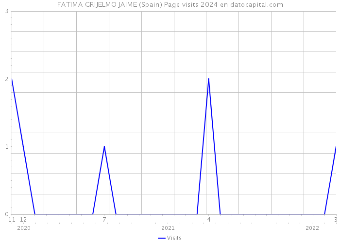 FATIMA GRIJELMO JAIME (Spain) Page visits 2024 
