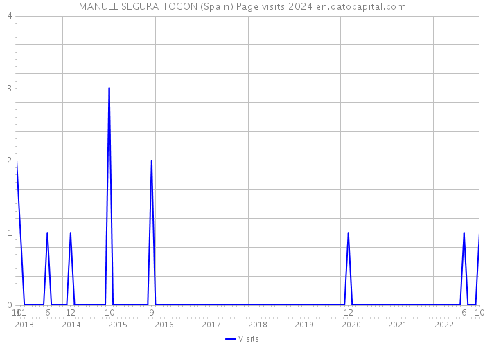 MANUEL SEGURA TOCON (Spain) Page visits 2024 