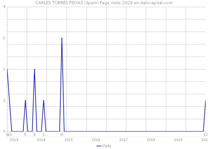 CARLES TORRES FEIXAS (Spain) Page visits 2024 