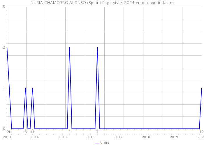 NURIA CHAMORRO ALONSO (Spain) Page visits 2024 