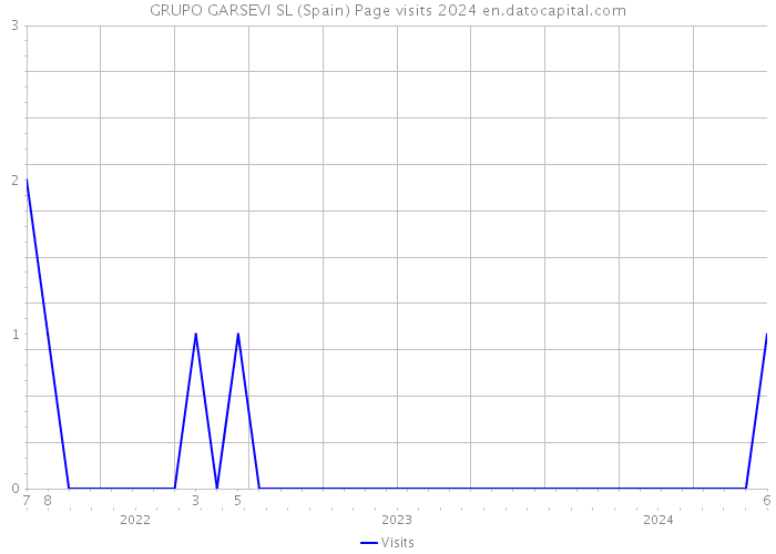 GRUPO GARSEVI SL (Spain) Page visits 2024 