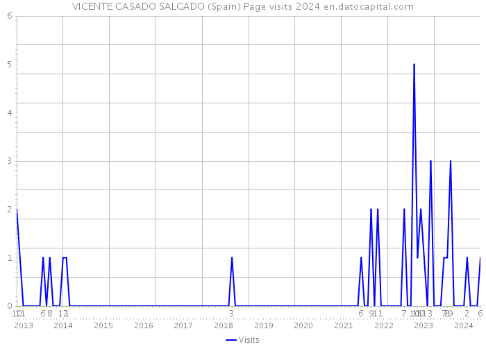 VICENTE CASADO SALGADO (Spain) Page visits 2024 