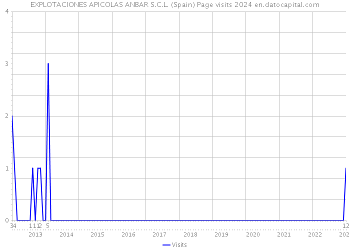 EXPLOTACIONES APICOLAS ANBAR S.C.L. (Spain) Page visits 2024 