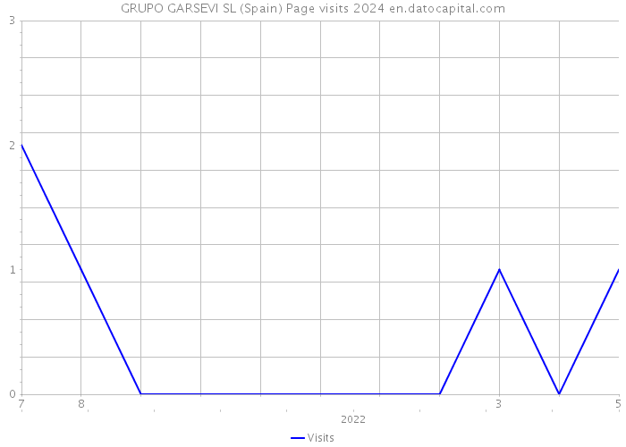 GRUPO GARSEVI SL (Spain) Page visits 2024 