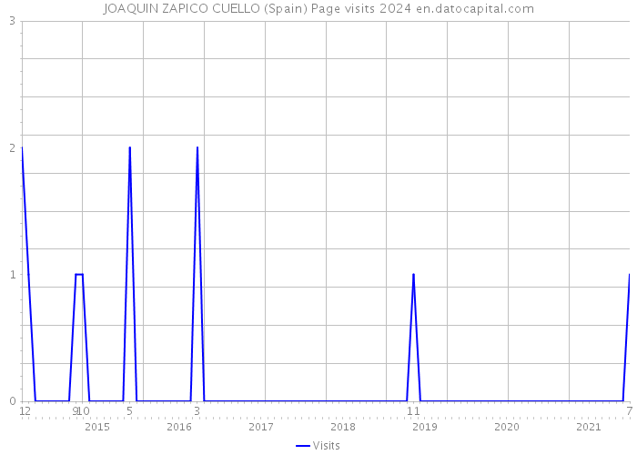 JOAQUIN ZAPICO CUELLO (Spain) Page visits 2024 