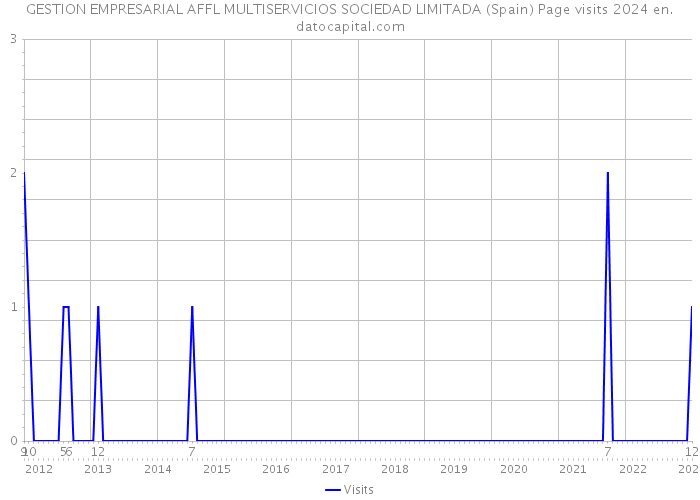 GESTION EMPRESARIAL AFFL MULTISERVICIOS SOCIEDAD LIMITADA (Spain) Page visits 2024 