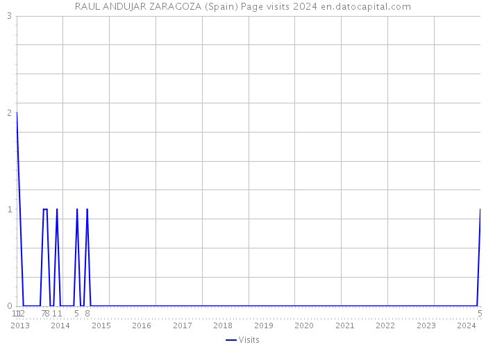 RAUL ANDUJAR ZARAGOZA (Spain) Page visits 2024 