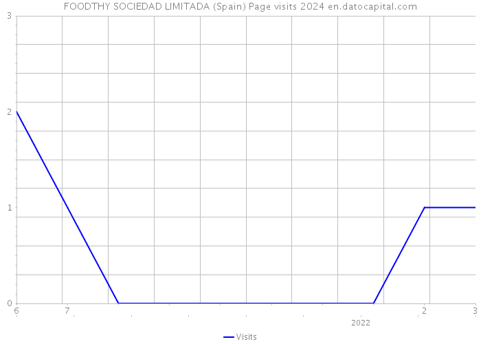 FOODTHY SOCIEDAD LIMITADA (Spain) Page visits 2024 