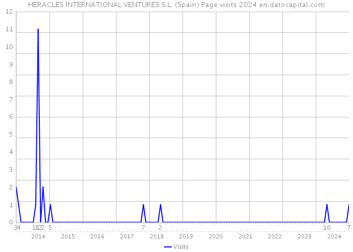 HERACLES INTERNATIONAL VENTURES S.L. (Spain) Page visits 2024 