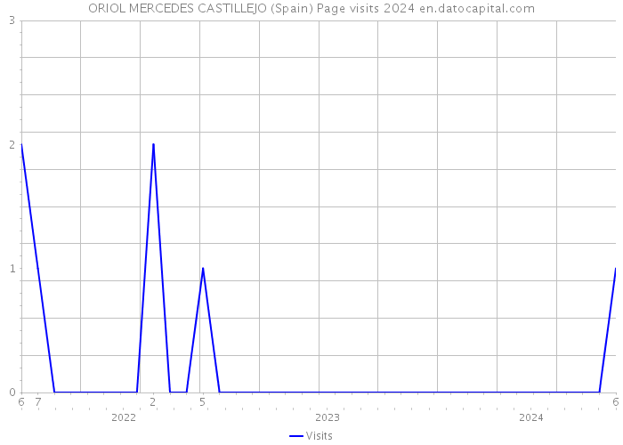 ORIOL MERCEDES CASTILLEJO (Spain) Page visits 2024 