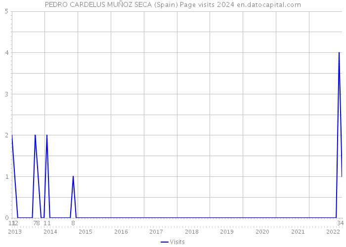 PEDRO CARDELUS MUÑOZ SECA (Spain) Page visits 2024 