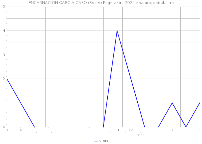 ENCARNACION GARCIA CASO (Spain) Page visits 2024 