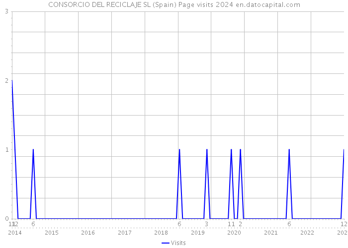 CONSORCIO DEL RECICLAJE SL (Spain) Page visits 2024 