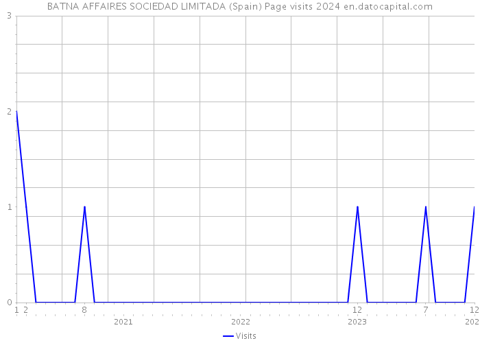 BATNA AFFAIRES SOCIEDAD LIMITADA (Spain) Page visits 2024 