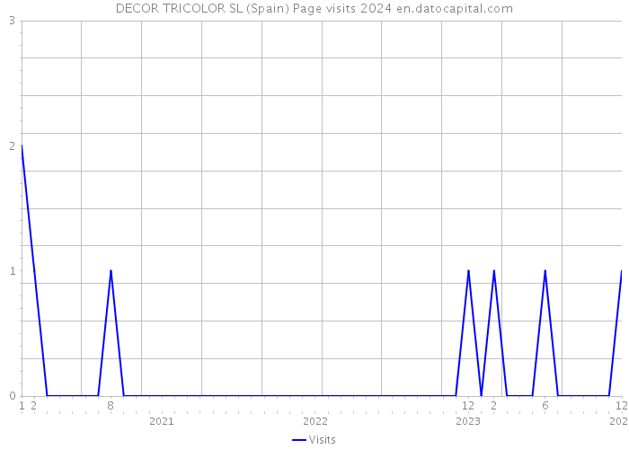 DECOR TRICOLOR SL (Spain) Page visits 2024 