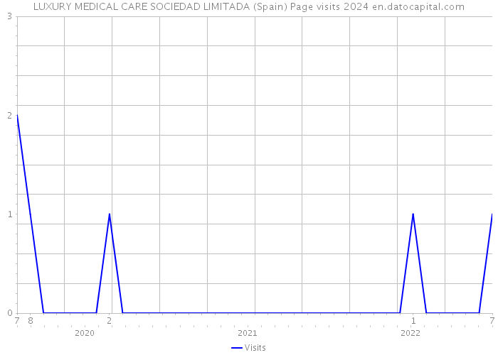 LUXURY MEDICAL CARE SOCIEDAD LIMITADA (Spain) Page visits 2024 