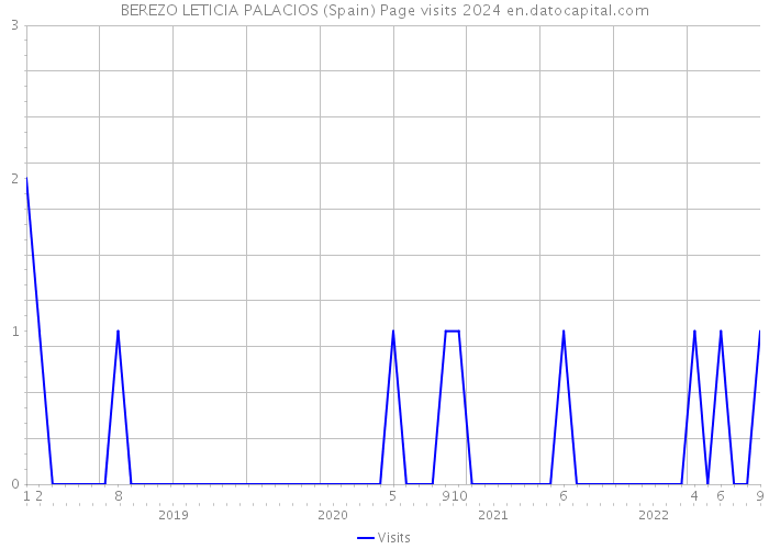 BEREZO LETICIA PALACIOS (Spain) Page visits 2024 