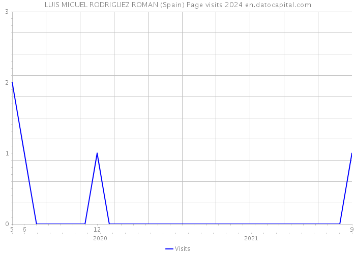 LUIS MIGUEL RODRIGUEZ ROMAN (Spain) Page visits 2024 