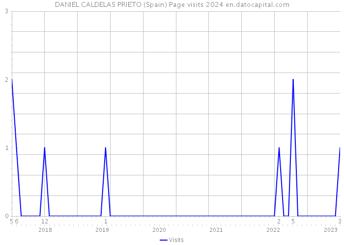 DANIEL CALDELAS PRIETO (Spain) Page visits 2024 