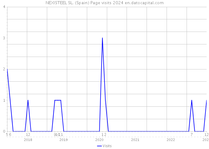 NEXISTEEL SL. (Spain) Page visits 2024 