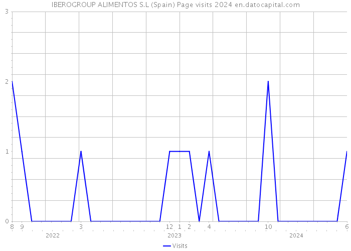 IBEROGROUP ALIMENTOS S.L (Spain) Page visits 2024 