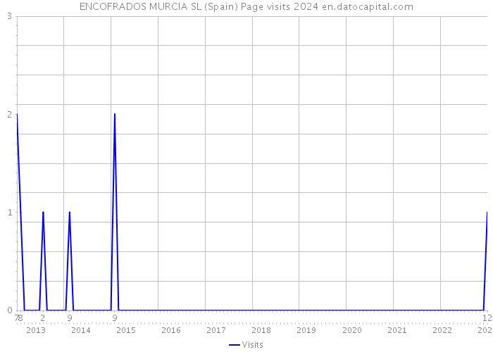 ENCOFRADOS MURCIA SL (Spain) Page visits 2024 