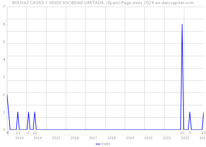 BOUVAZ CAVAS Y VINOS SOCIEDAD LIMITADA. (Spain) Page visits 2024 
